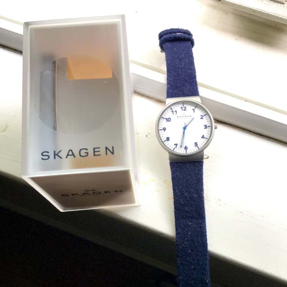 Skagen Watch Comfy Navy Wool Band
